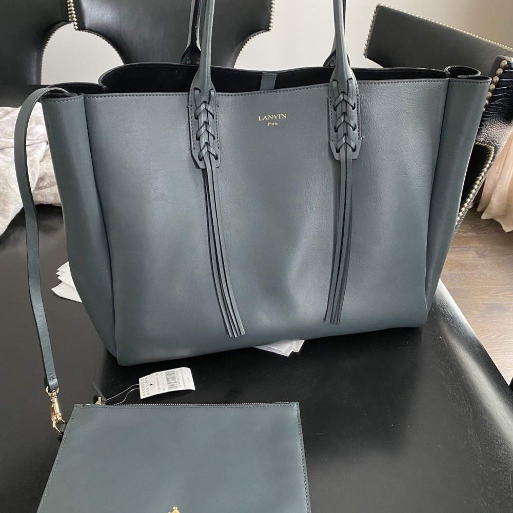 Lanvin Leather Shopper Tote